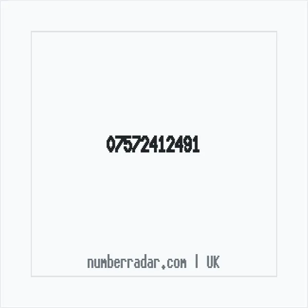 Reverse number check for +44 7572 412491 — who called me?