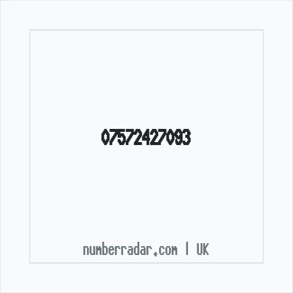 Reverse number check for +44 7572 427093 — who called me?