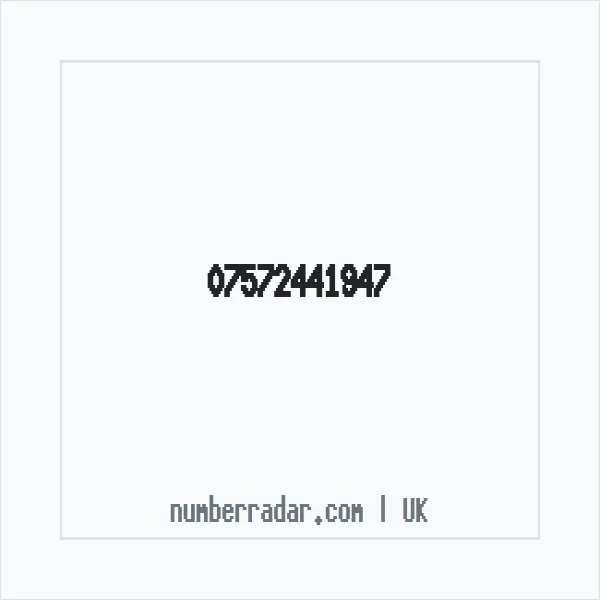 Reverse number check for +44 7572 441947 — who called me?