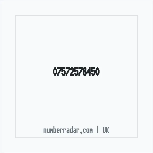 Reverse number check for +44 7572 576450 — who called me?
