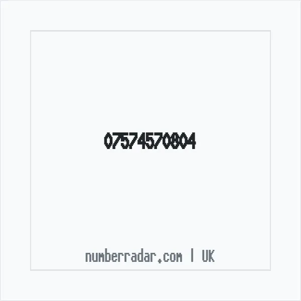 Reverse number check for +44 7574 570804 — who called me?