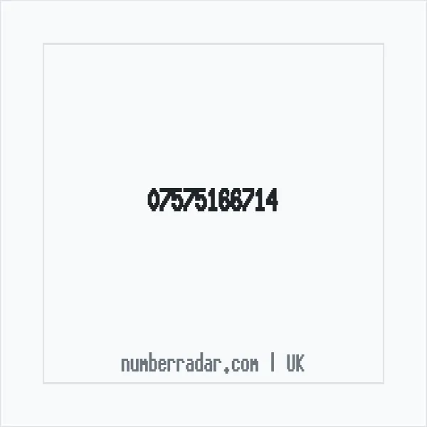 Reverse number check for +44 7575 166714 — who called me?