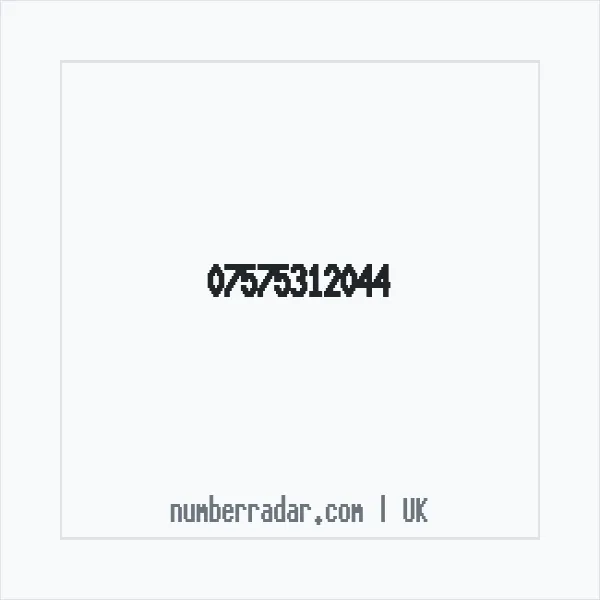 Reverse number check for +44 7575 312044 — who called me?