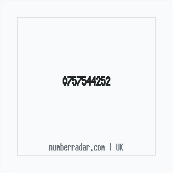 Reverse number check for +44 757544252 — who called me?