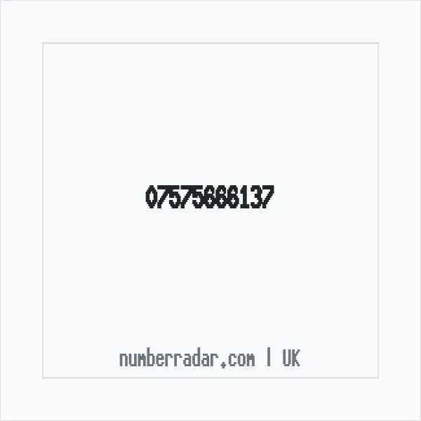 Reverse number check for +44 7575 666137 — who called me?