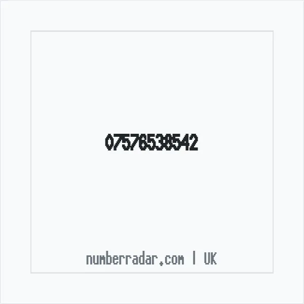 Reverse number check for +44 7576 538542 — who called me?