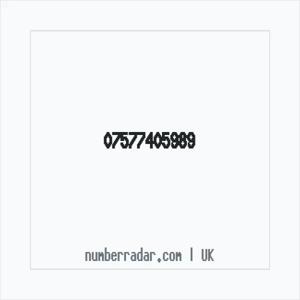 Reverse number check for +44 7577 405989 — who called me?