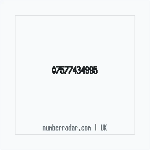 Reverse number check for +44 7577 434995 — who called me?