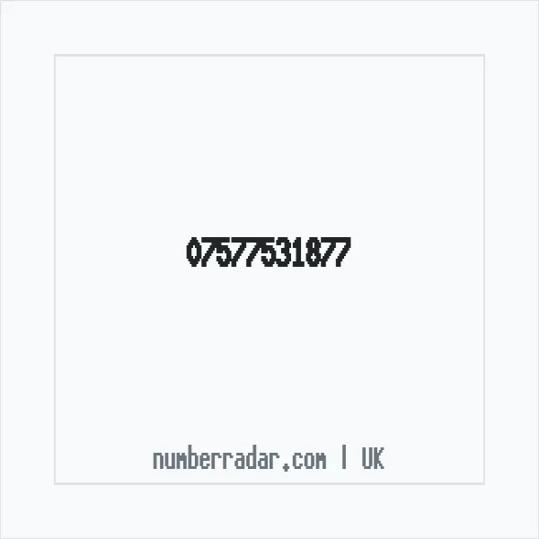 Reverse number check for +44 7577 531877 — who called me?
