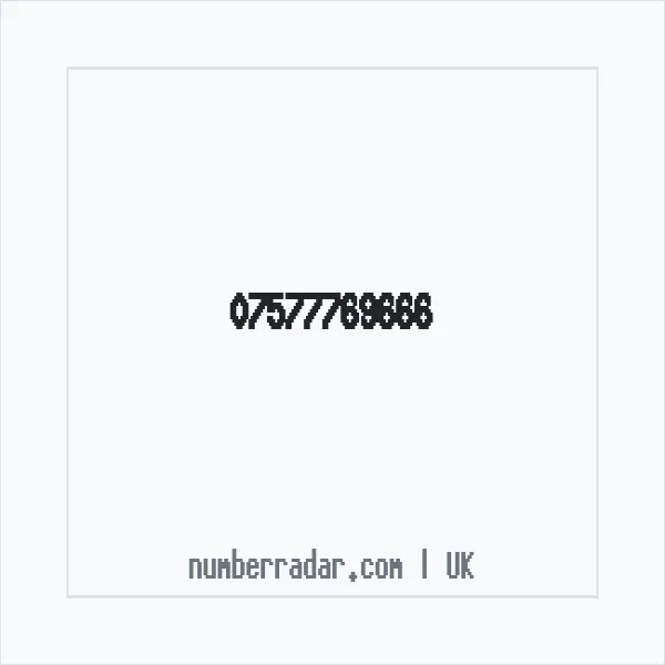 Reverse number check for +44 7577 769666 — who called me?