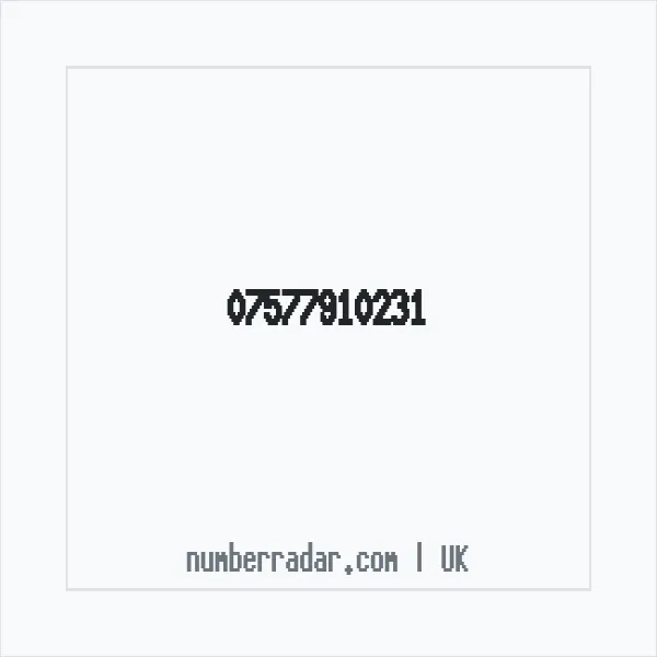 Reverse number check for +44 7577 910231 — who called me?