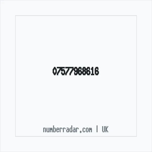 Reverse number check for +44 7577 968616 — who called me?