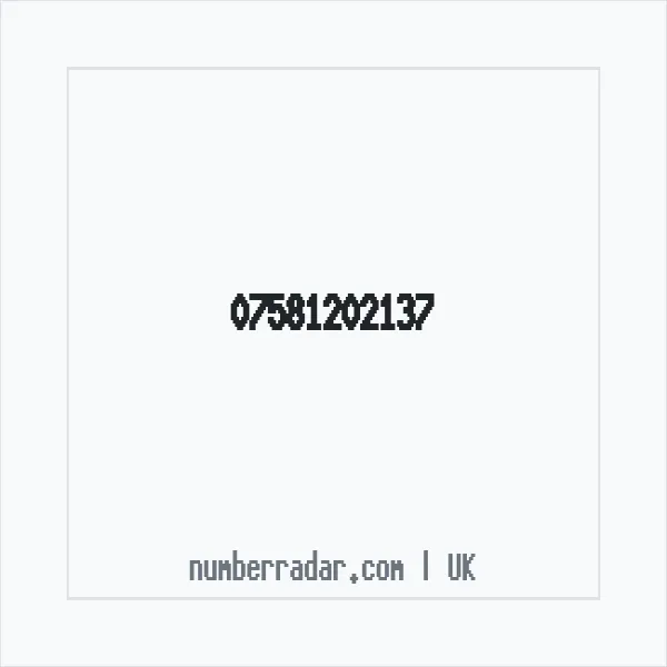 Reverse number check for +44 7581 202137 — who called me?