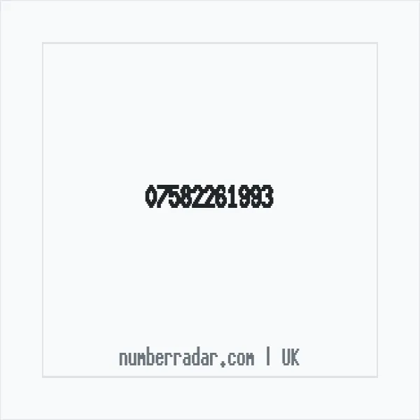 Reverse number check for +44 7582 261993 — who called me?