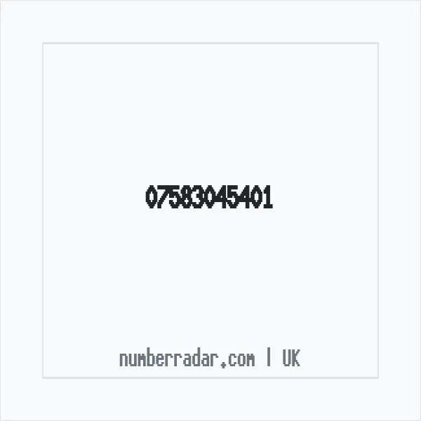 Reverse number check for +44 7583 045401 — who called me?