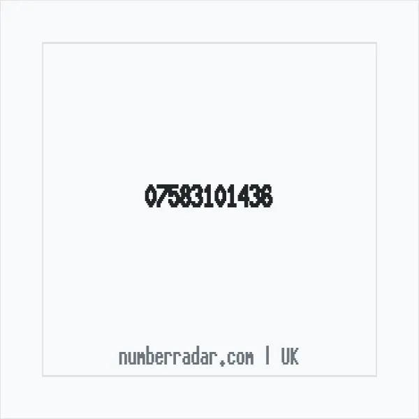Reverse number check for +44 7583 101436 — who called me?