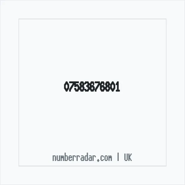 Reverse number check for +44 7583 676801 — who called me?