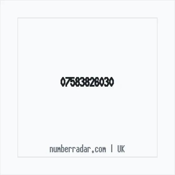 Reverse number check for +44 7583 826030 — who called me?