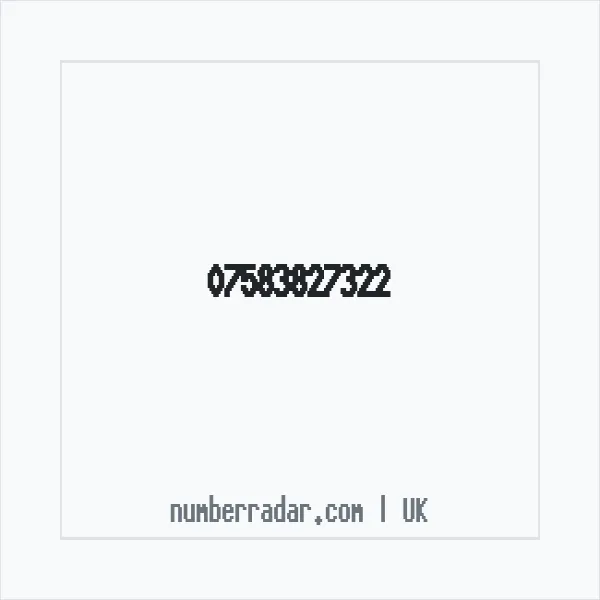 Reverse number check for +44 7583 827322 — who called me?