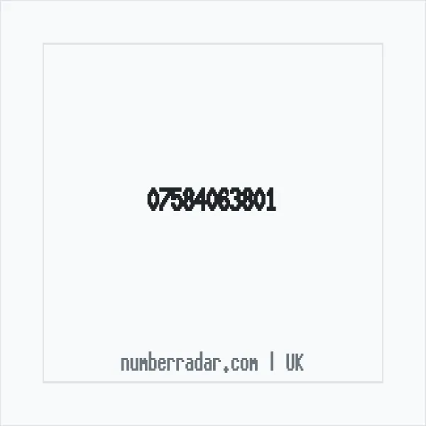 Reverse number check for +44 7584 063801 — who called me?