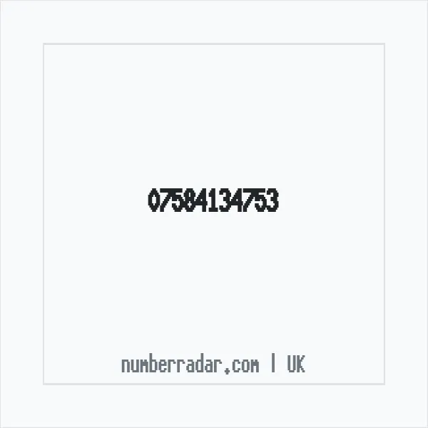 Reverse number check for +44 7584 134753 — who called me?