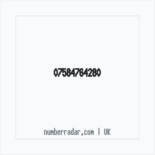 Reverse number check for +44 7584 764280 — who called me?