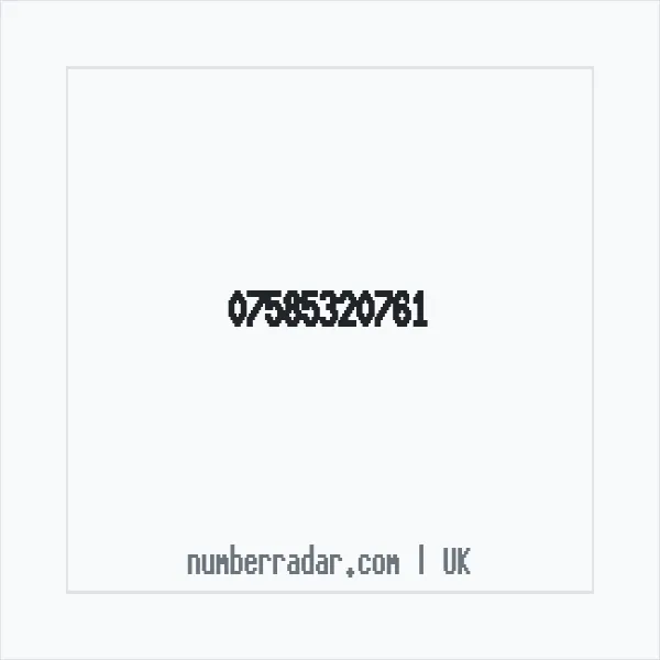 Reverse number check for +44 7585 320761 — who called me?