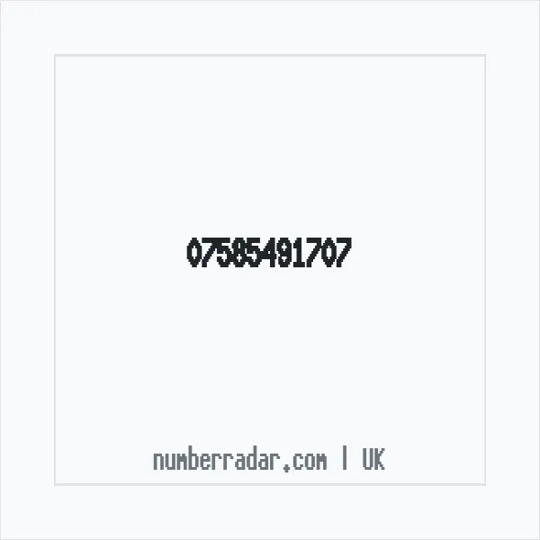 Reverse number check for +44 7585 491707 — who called me?