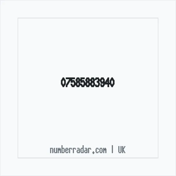 Reverse number check for +44 7585 883940 — who called me?