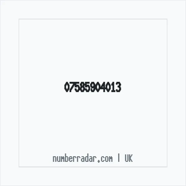 Reverse number check for +44 7585 904013 — who called me?