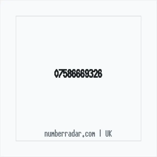 Reverse number check for +44 7586 669326 — who called me?