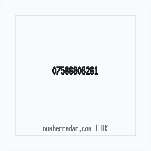 Reverse number check for +44 7586 806261 — who called me?