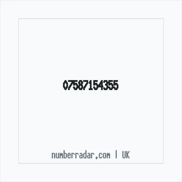 Reverse number check for +44 7587 154355 — who called me?