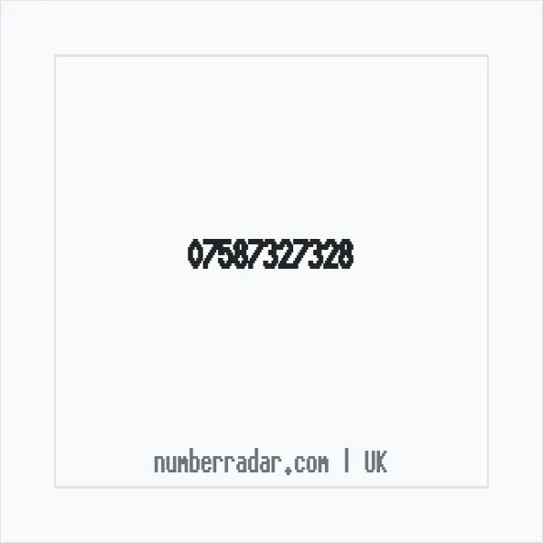 Reverse number check for +44 7587 327328 — who called me?