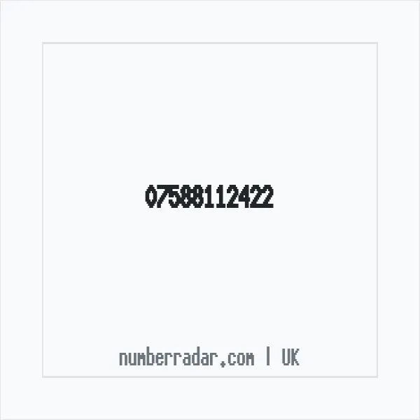Reverse number check for +44 7588 112422 — who called me?