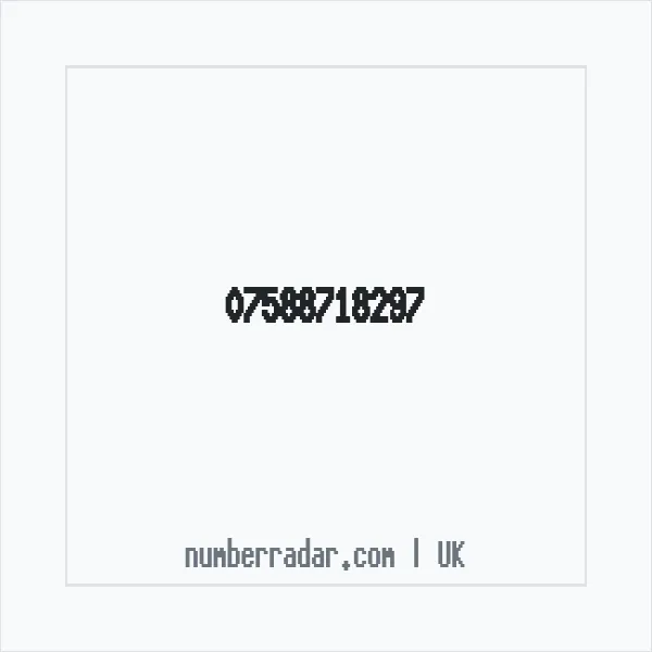 Reverse number check for +44 7588 718297 — who called me?