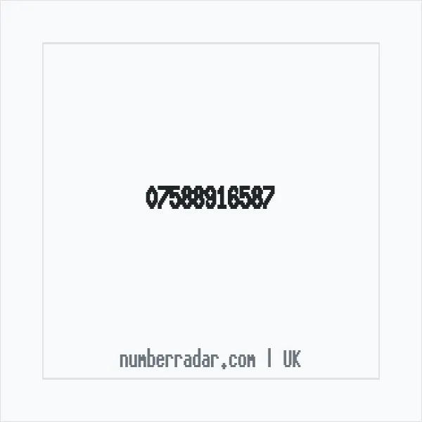 Reverse number check for +44 7588 916587 — who called me?