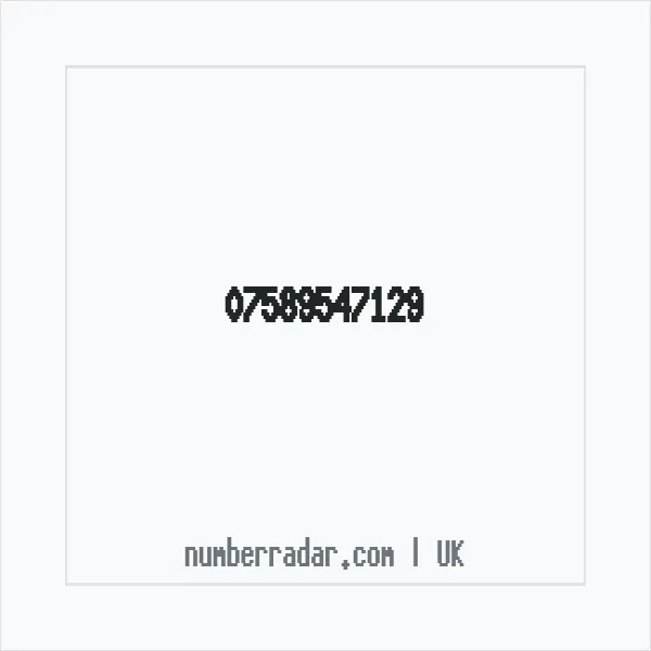 Reverse number check for +44 7589 547129 — who called me?
