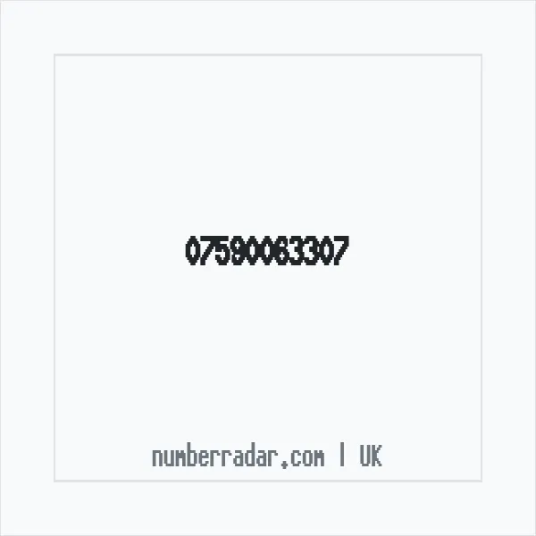 Reverse number check for +44 7590 063307 — who called me?