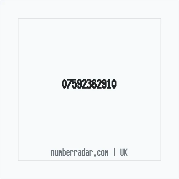 Reverse number check for +44 7592 362910 — who called me?