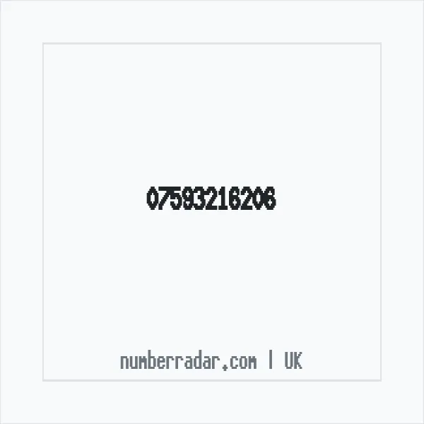 Reverse number check for +44 7593 216206 — who called me?