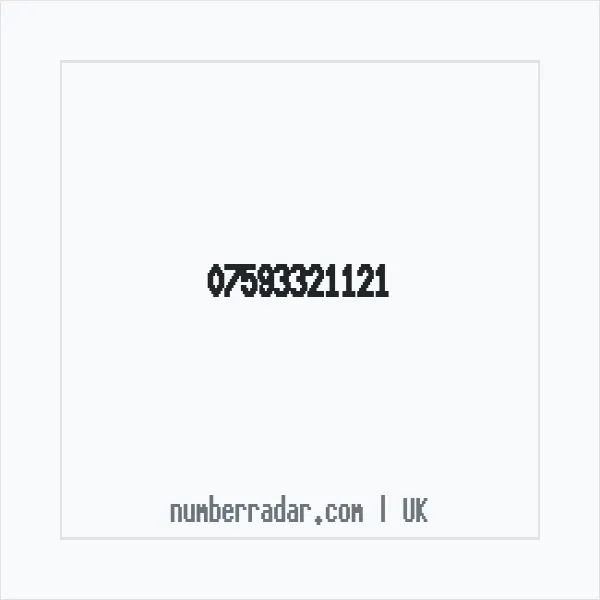 Reverse number check for +44 7593 321121 — who called me?