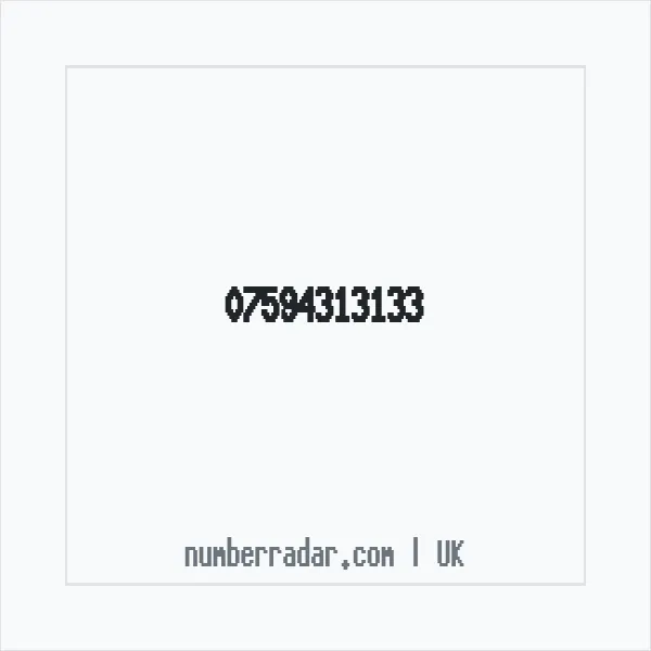 Reverse number check for +44 7594 313133 — who called me?