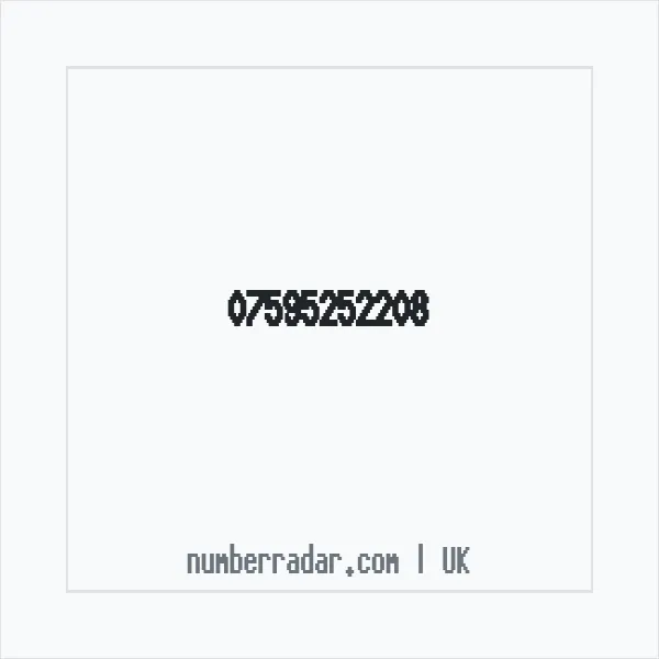 Reverse number check for +44 7595 252208 — who called me?