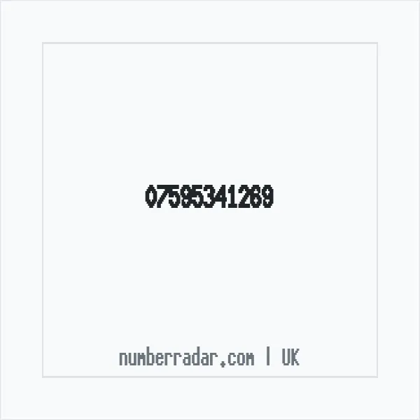 Reverse number check for +44 7595 341269 — who called me?