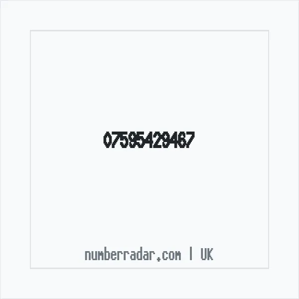 Reverse number check for +44 7595 429467 — who called me?