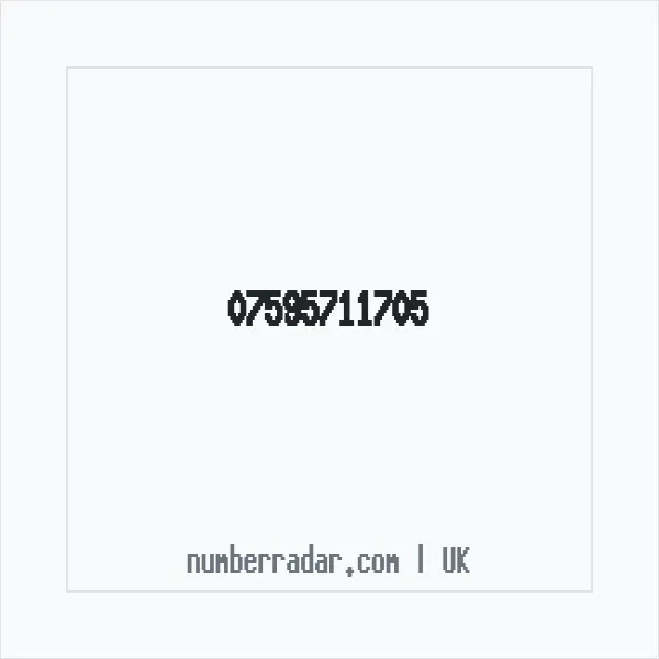 Reverse number check for +44 7595 711705 — who called me?