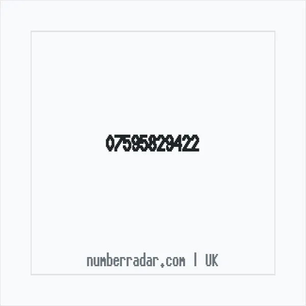Reverse number check for +44 7595 829422 — who called me?