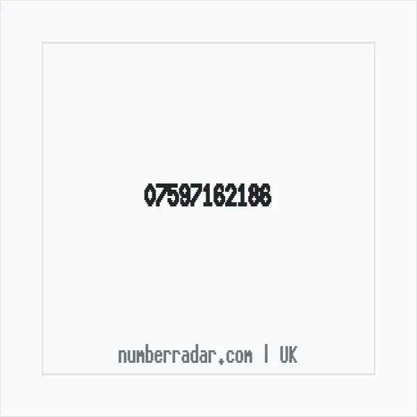 Reverse number check for +44 7597 162186 — who called me?