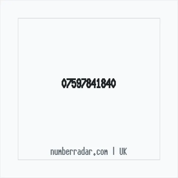Reverse number check for +44 7597 841840 — who called me?